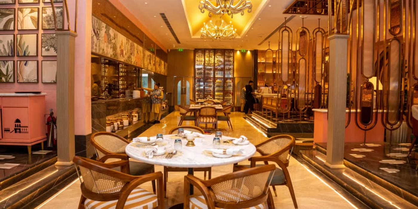A speciality restaurant at Crowne Plaza, Gurgaon